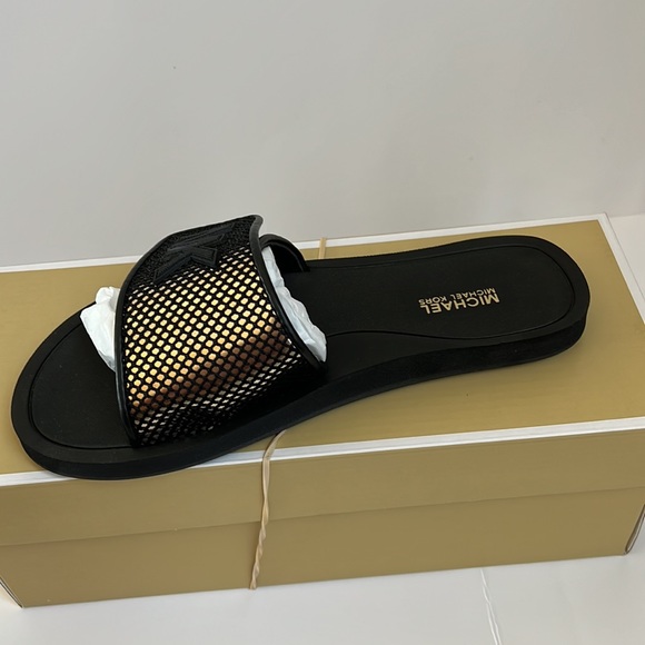 Michael Kors Palmer Slide Net Mesh Sandals Slipper - Picture 2 of 5